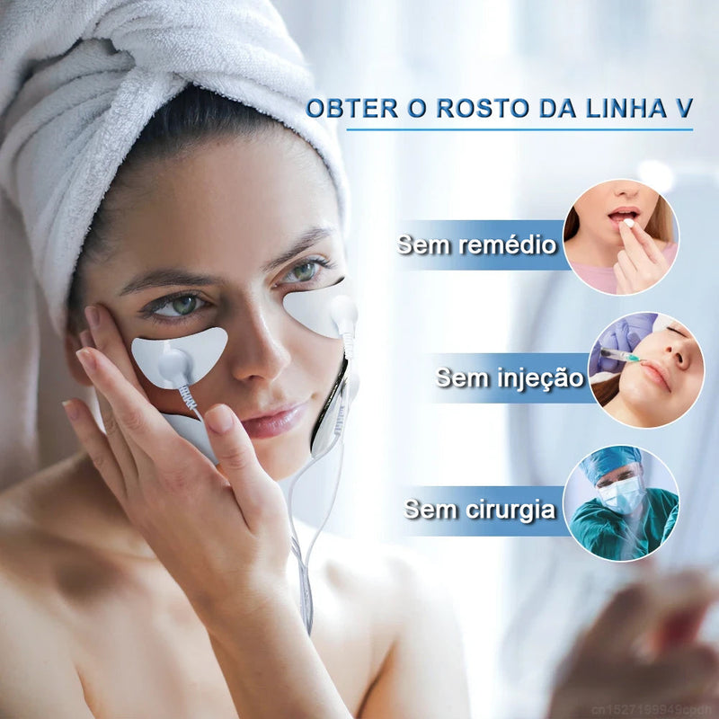 PulseFace - Kit Completo Massageador Facial Para Rugas