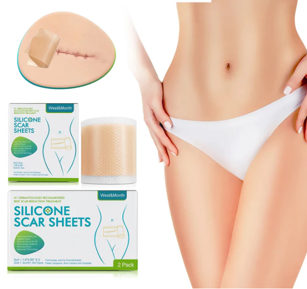 CicatriMax™ 3D - Fita de Silicone Cicatrizante 6 Em 1
