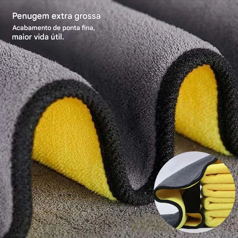 Pano De Microfibra - Secagem e absorção instantânea - COMPRE 1 LEVE 3 | FRETE GRÁTIS